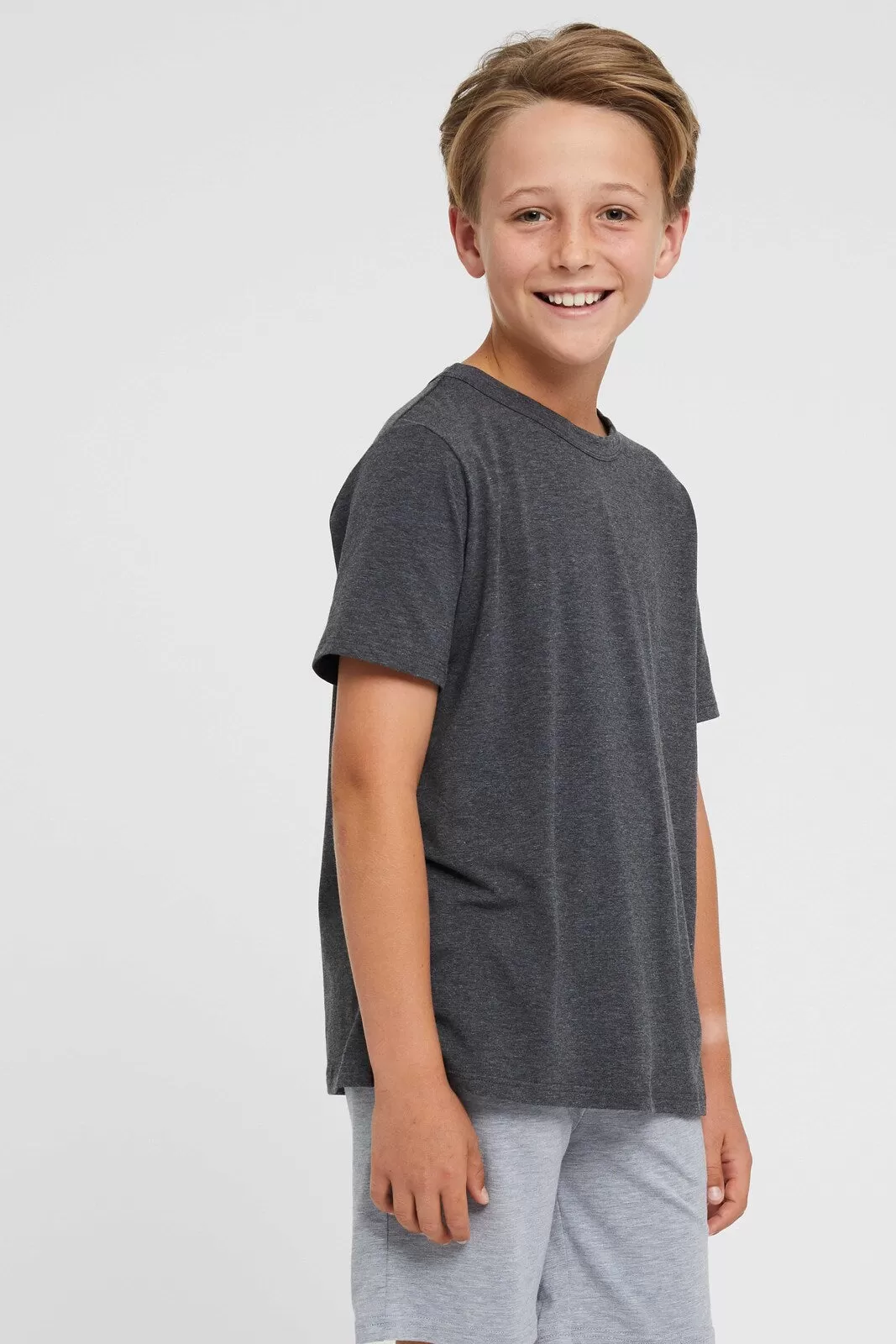 Junior Lounge Tee - Charcoal