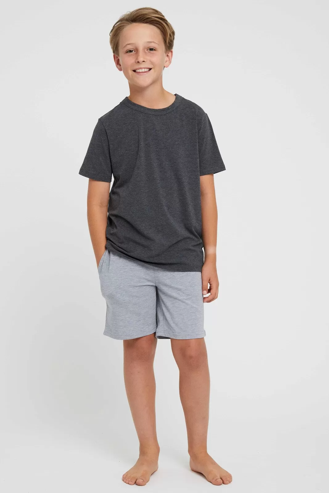 Junior Lounge Tee - Charcoal