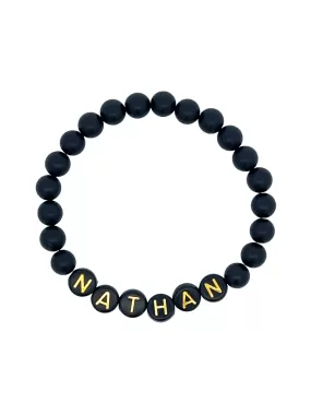 Kid Boy Custom Name Stretch Bracelet