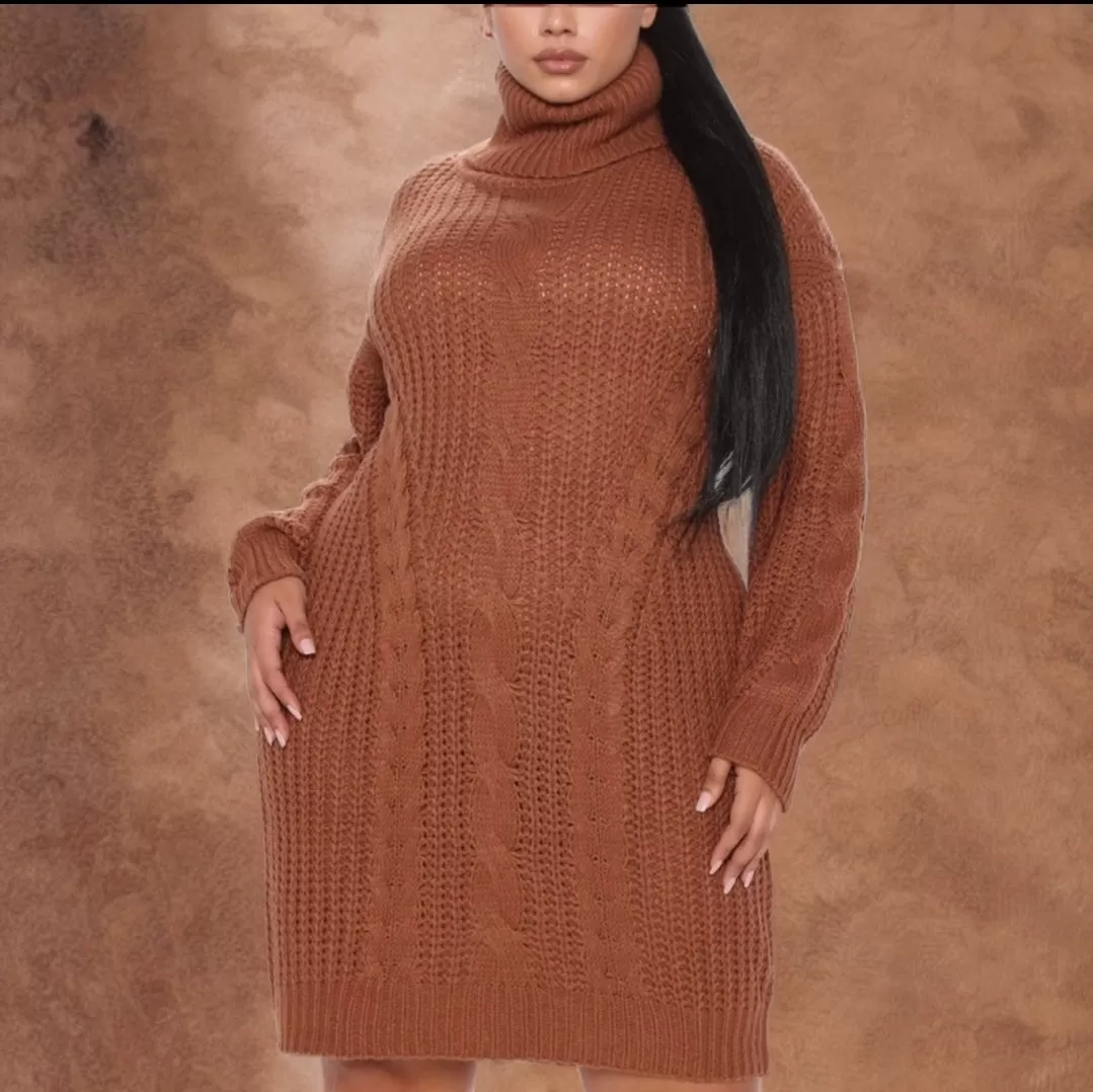 KNIT I SAY MORE SWEATER DRESS