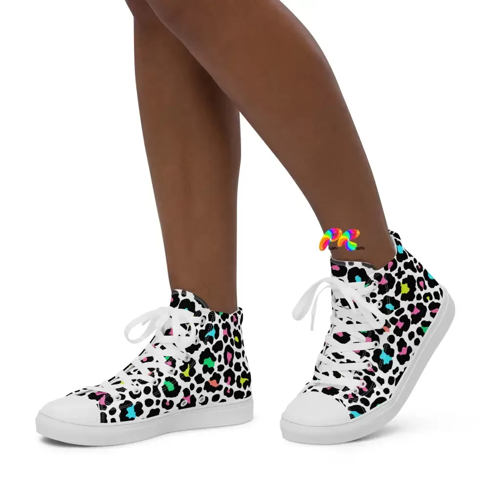 Leopard High Top Canvas Shoes