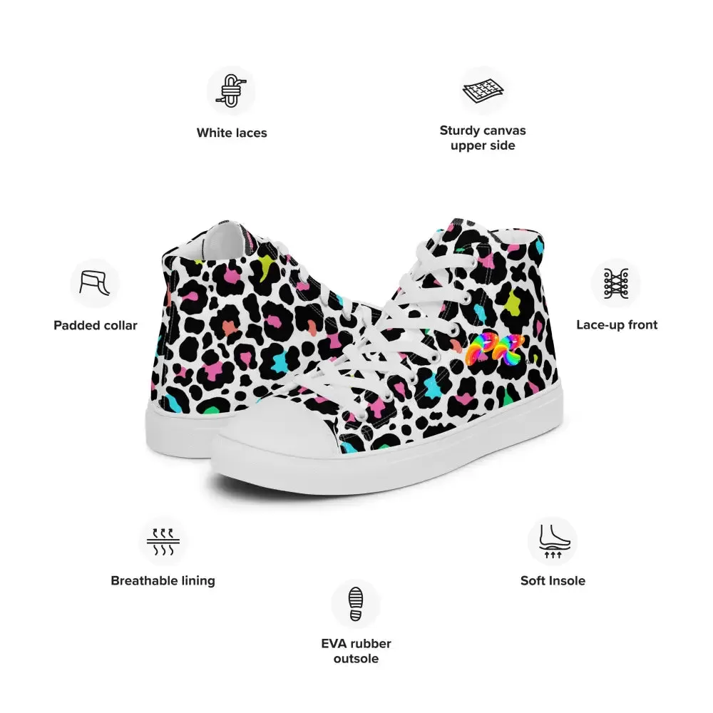 Leopard High Top Canvas Shoes