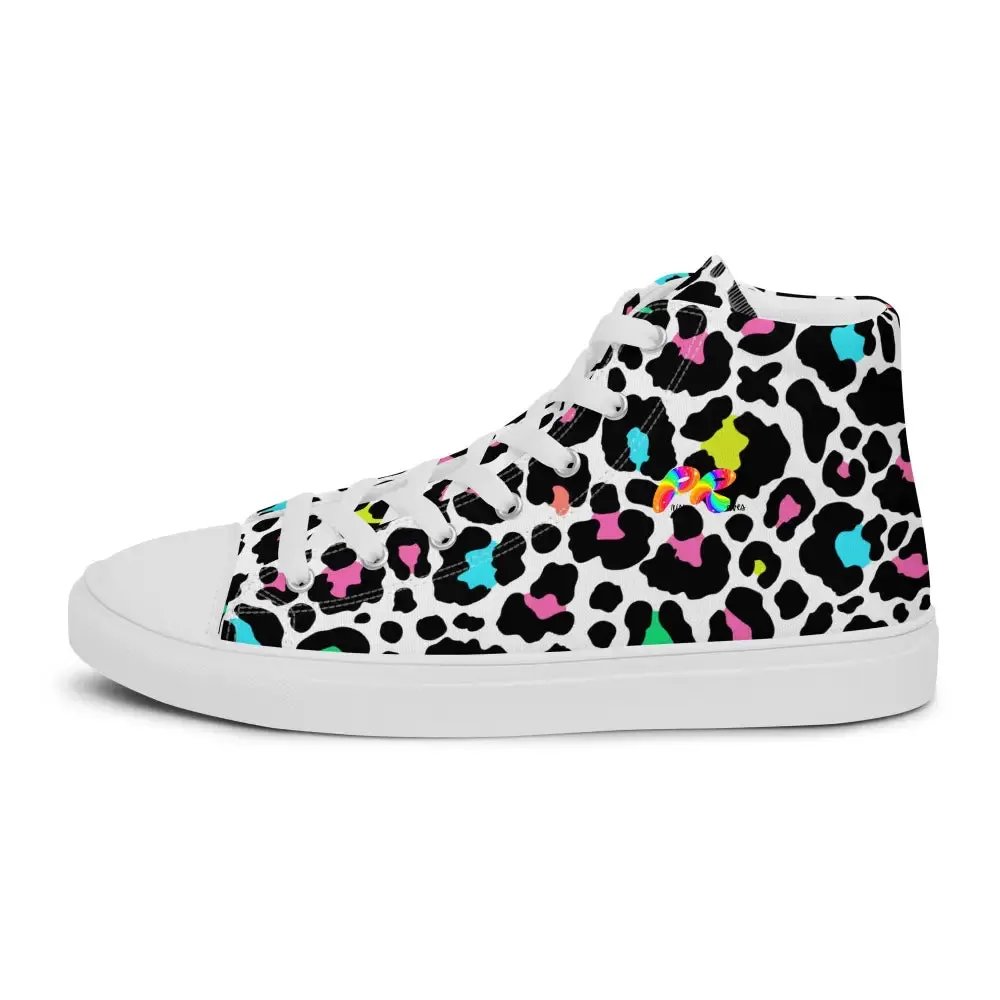 Leopard High Top Canvas Shoes