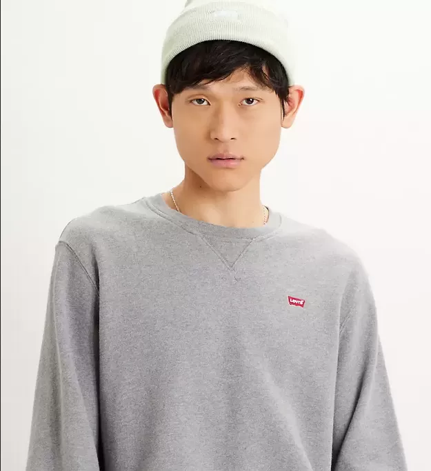 Levi's men's crewneck sweatshirt 359090002 grey 