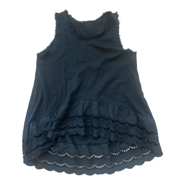 Loose Tank with eyelet lace detail