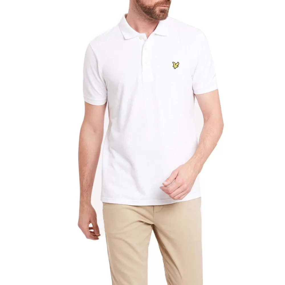 Lyle and Scott Plain Polo Shirt - White