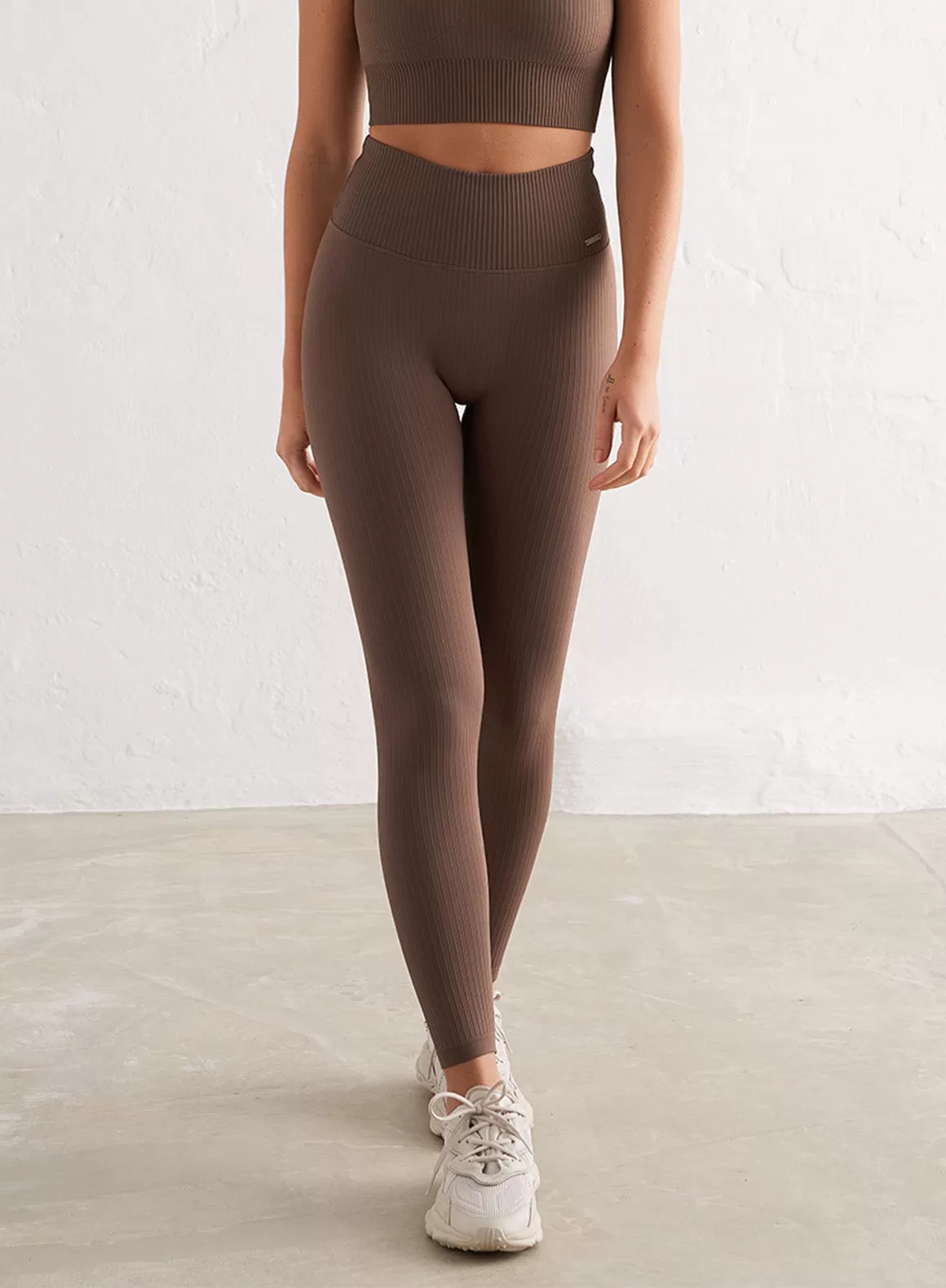 Macchiato Ribbed Seamless Tights