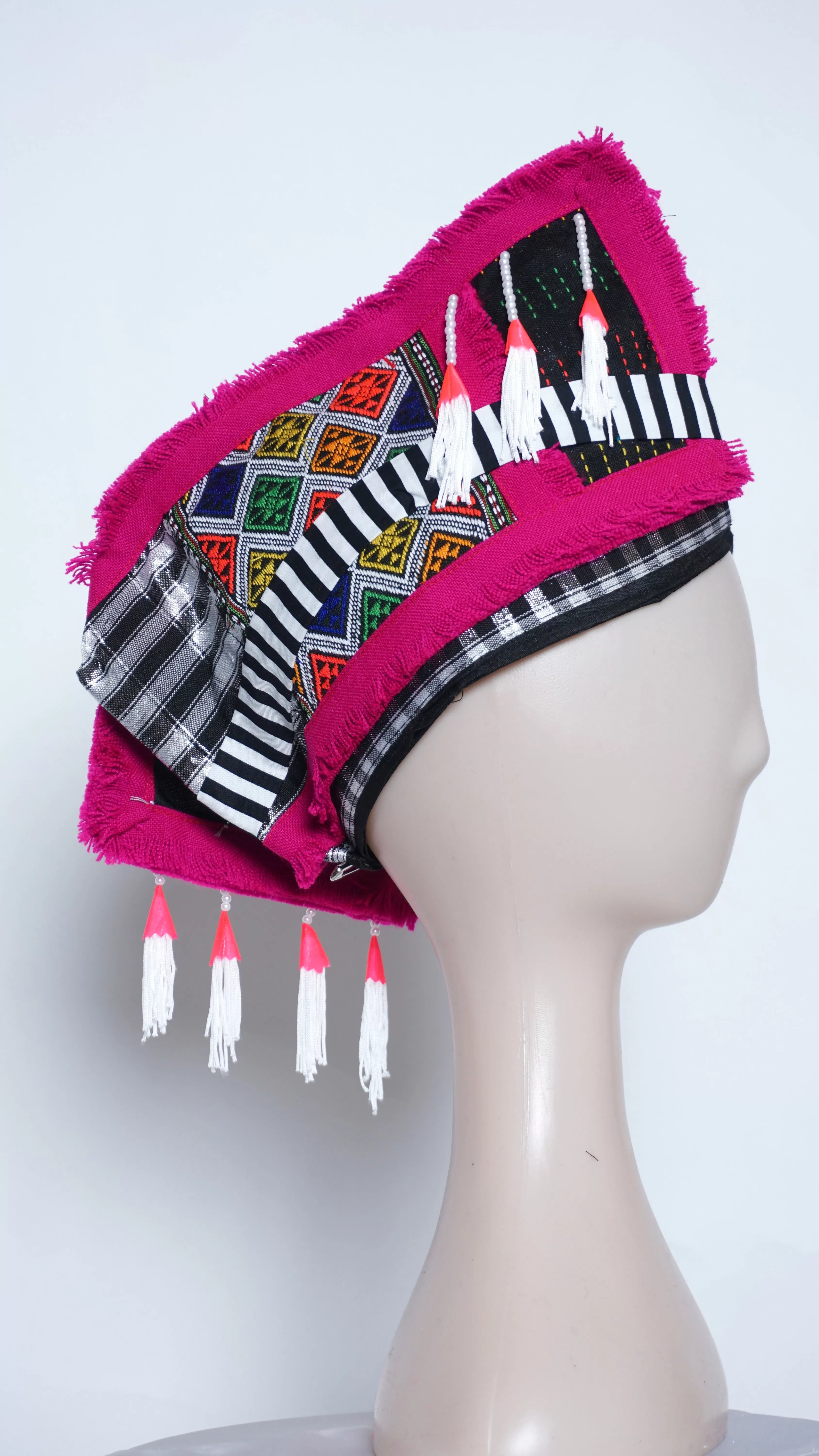 Magenta Rooster Hat