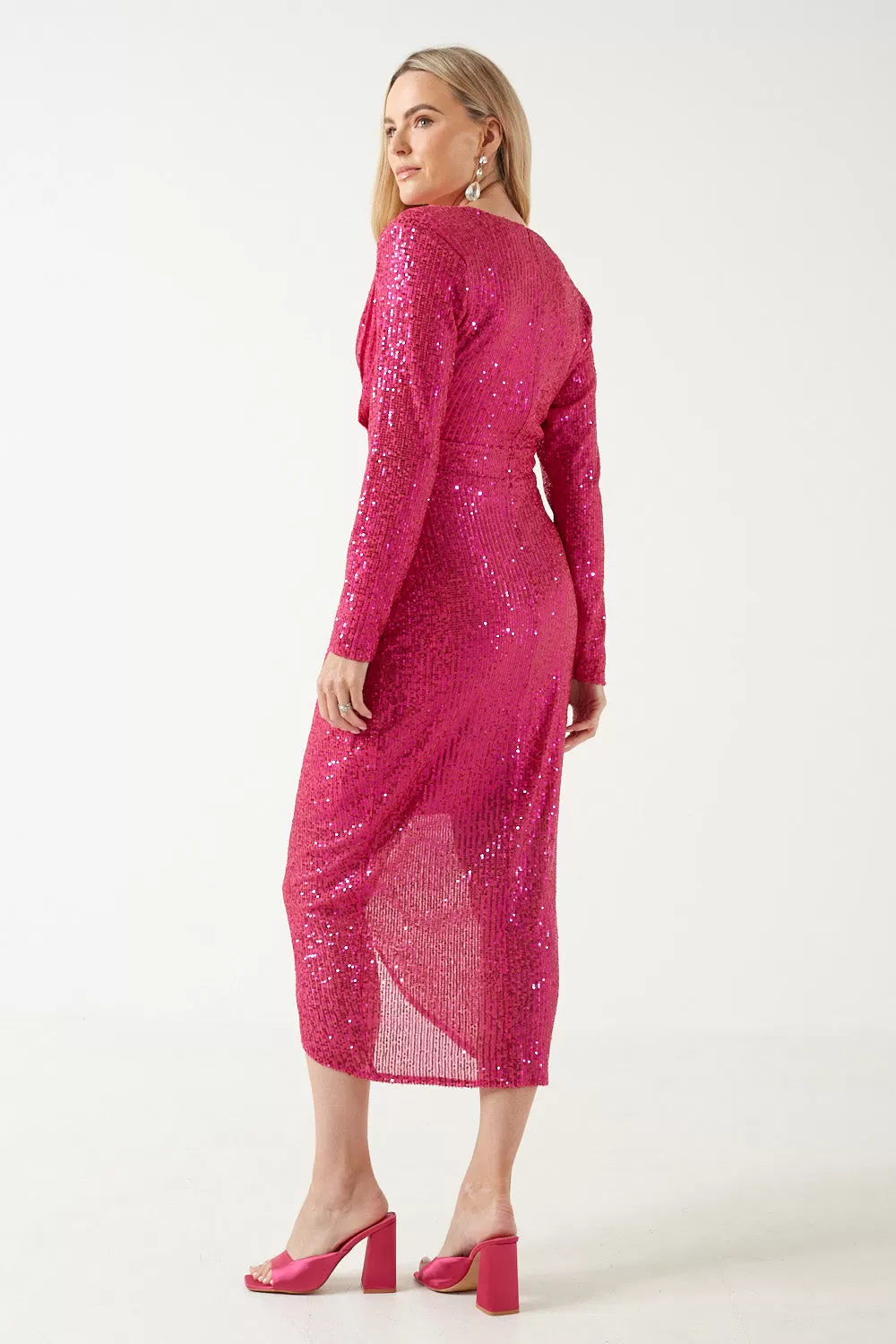 Marc Angelo Sequin Midi Dress