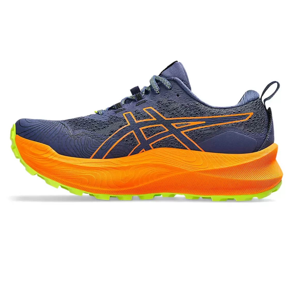 Mens ASICS Trabuco Max 2 - Deep Ocean / Bright Orange