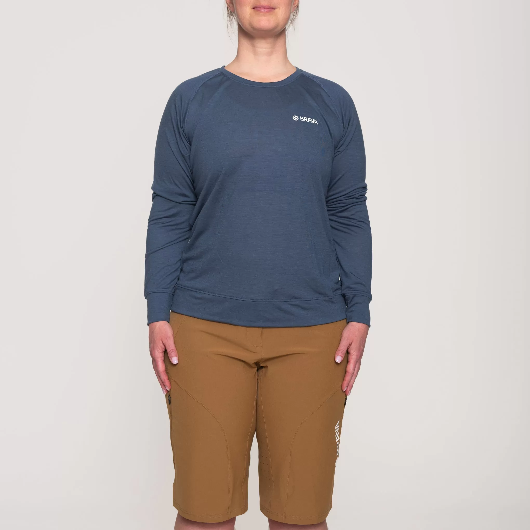 Merino Blend Lightweight Jersey | Denim blue