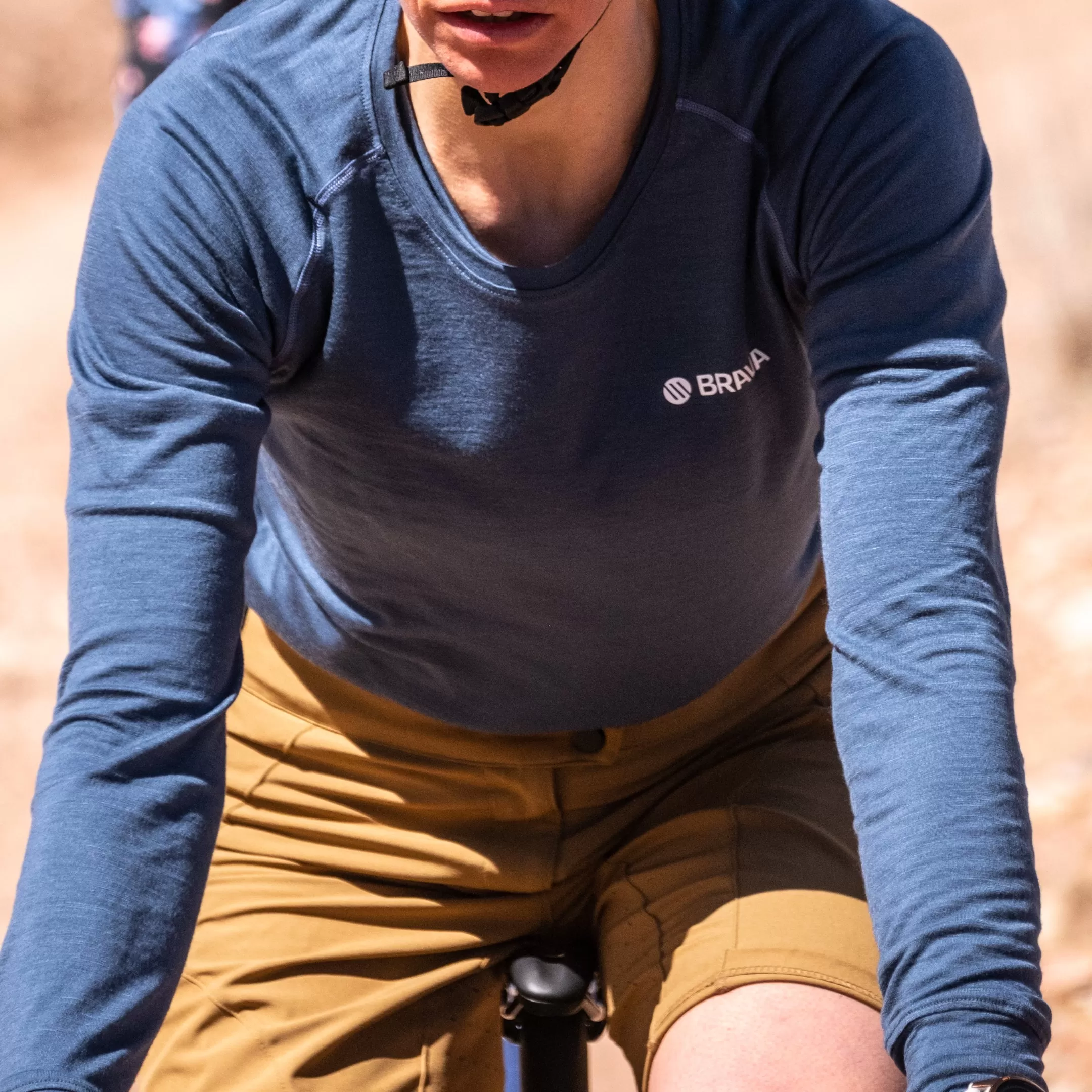 Merino Blend Lightweight Jersey | Denim blue