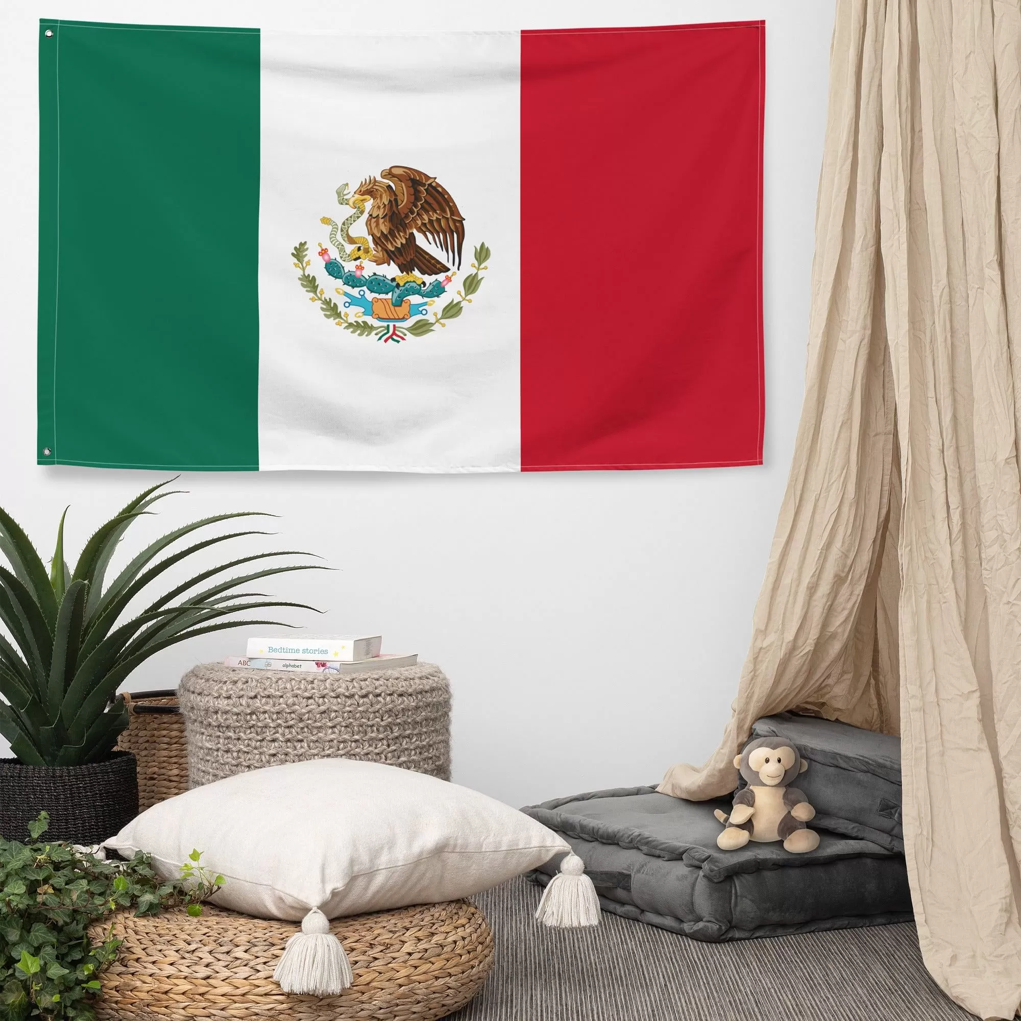 Mexico High Quality Flag / Mexican Flag Colors / Wall Art