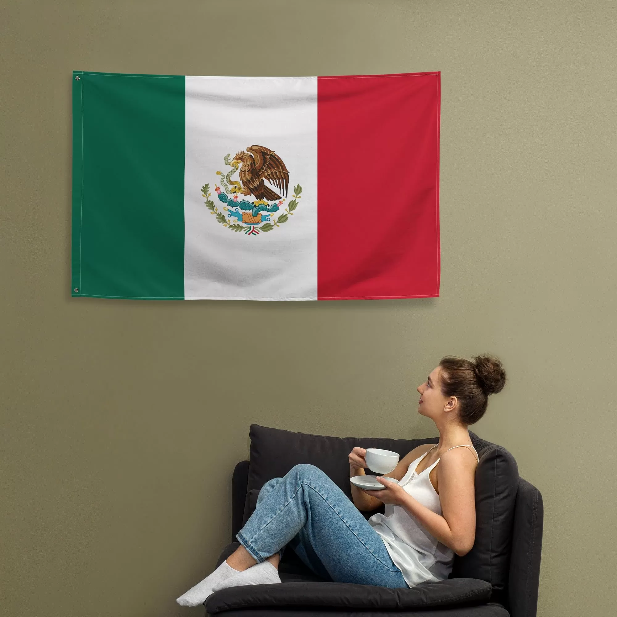 Mexico High Quality Flag / Mexican Flag Colors / Wall Art