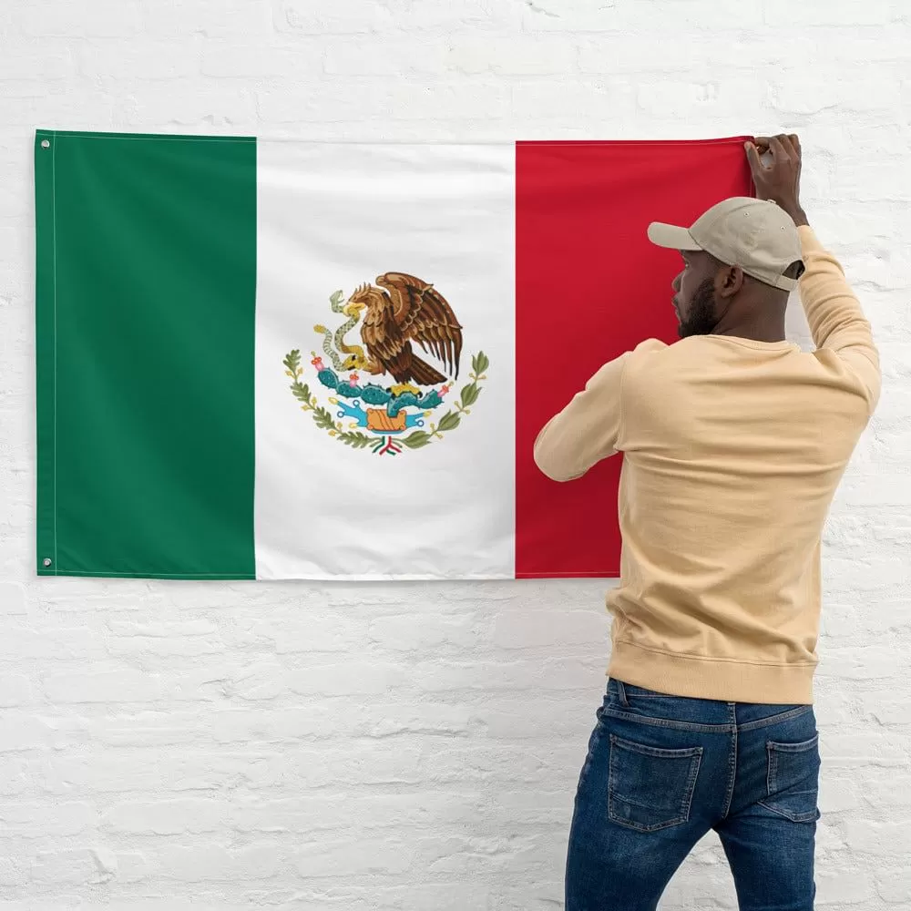 Mexico High Quality Flag / Mexican Flag Colors / Wall Art