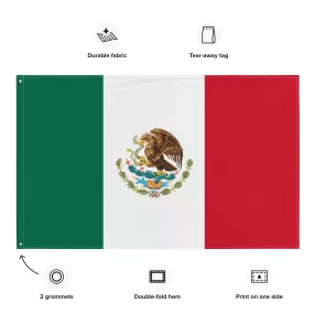 Mexico High Quality Flag / Mexican Flag Colors / Wall Art