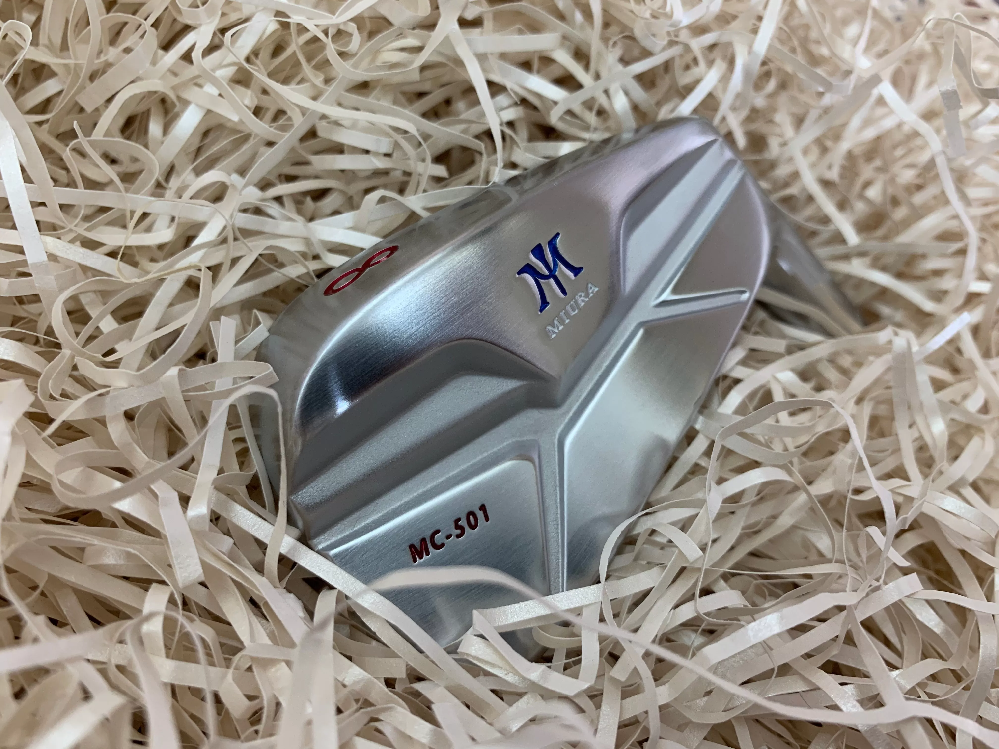 Miura Golf MC-501 Irons Red White Blue Paint Fill