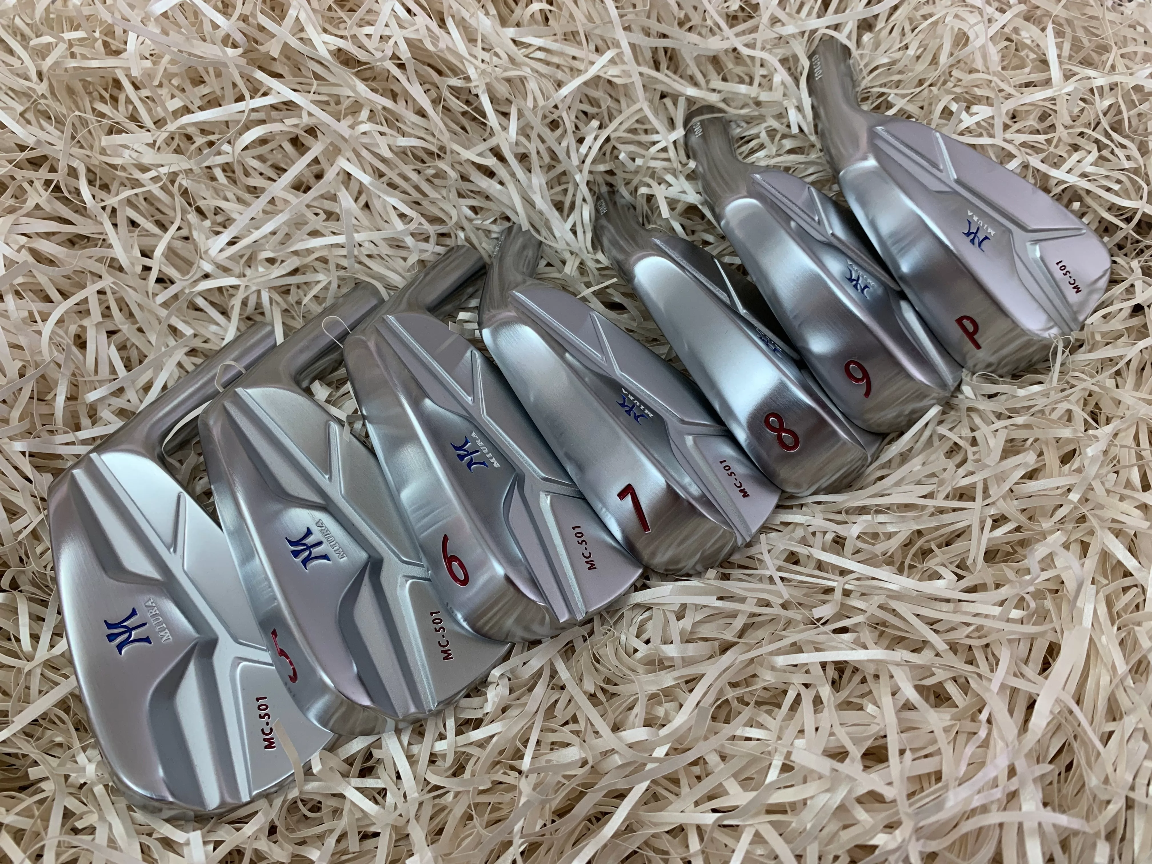 Miura Golf MC-501 Irons Red White Blue Paint Fill