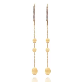 NANIS DANCING IN THE RAIN ELITE 18K YELLOW GOLD DIAMOND SOFFIO DROP EARRINGS