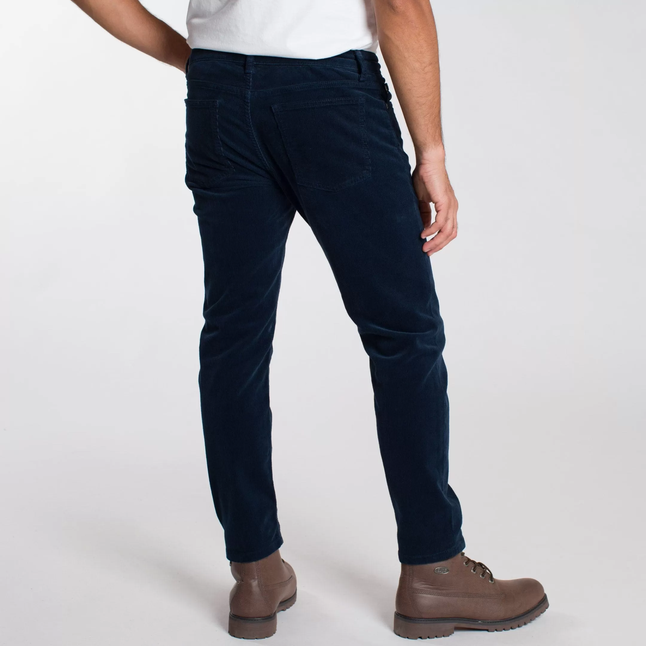 Navy Stretch Corduroy Pant