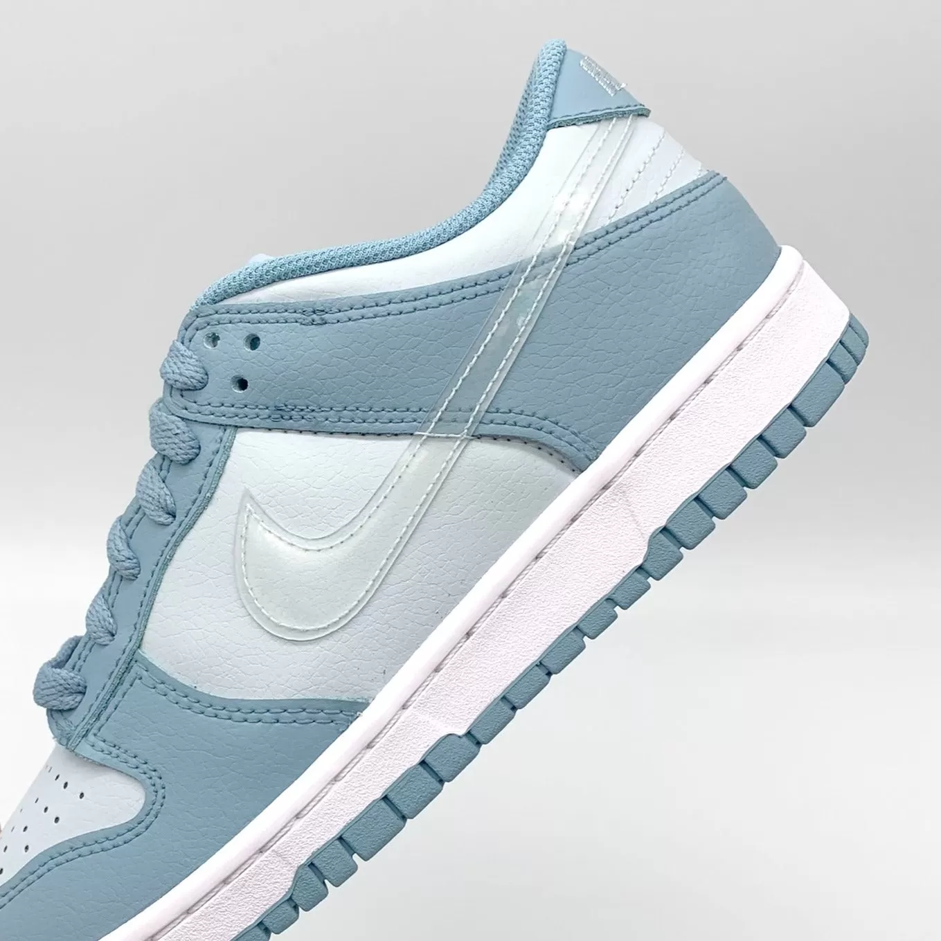 Nike Dunk Low Clear Blue Swoosh