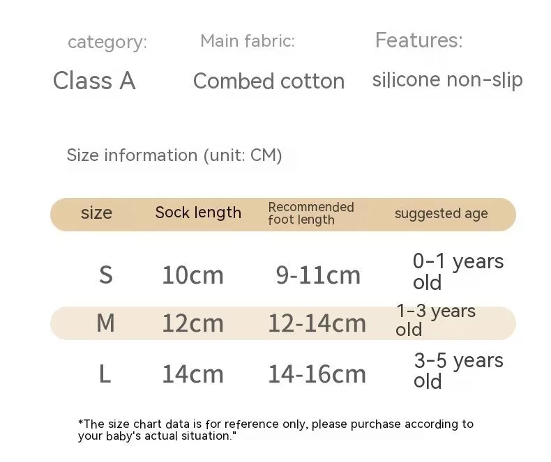 Non-Slip Cotton Footie Socks for Babies