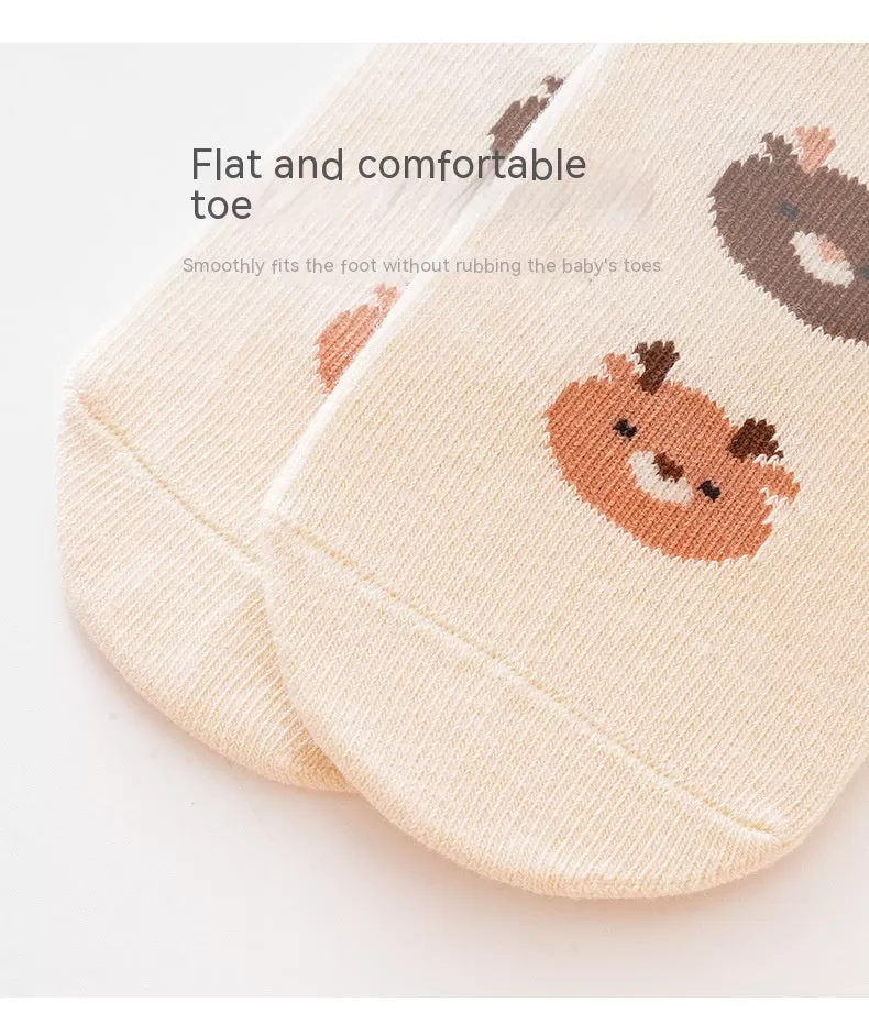 Non-Slip Cotton Footie Socks for Babies