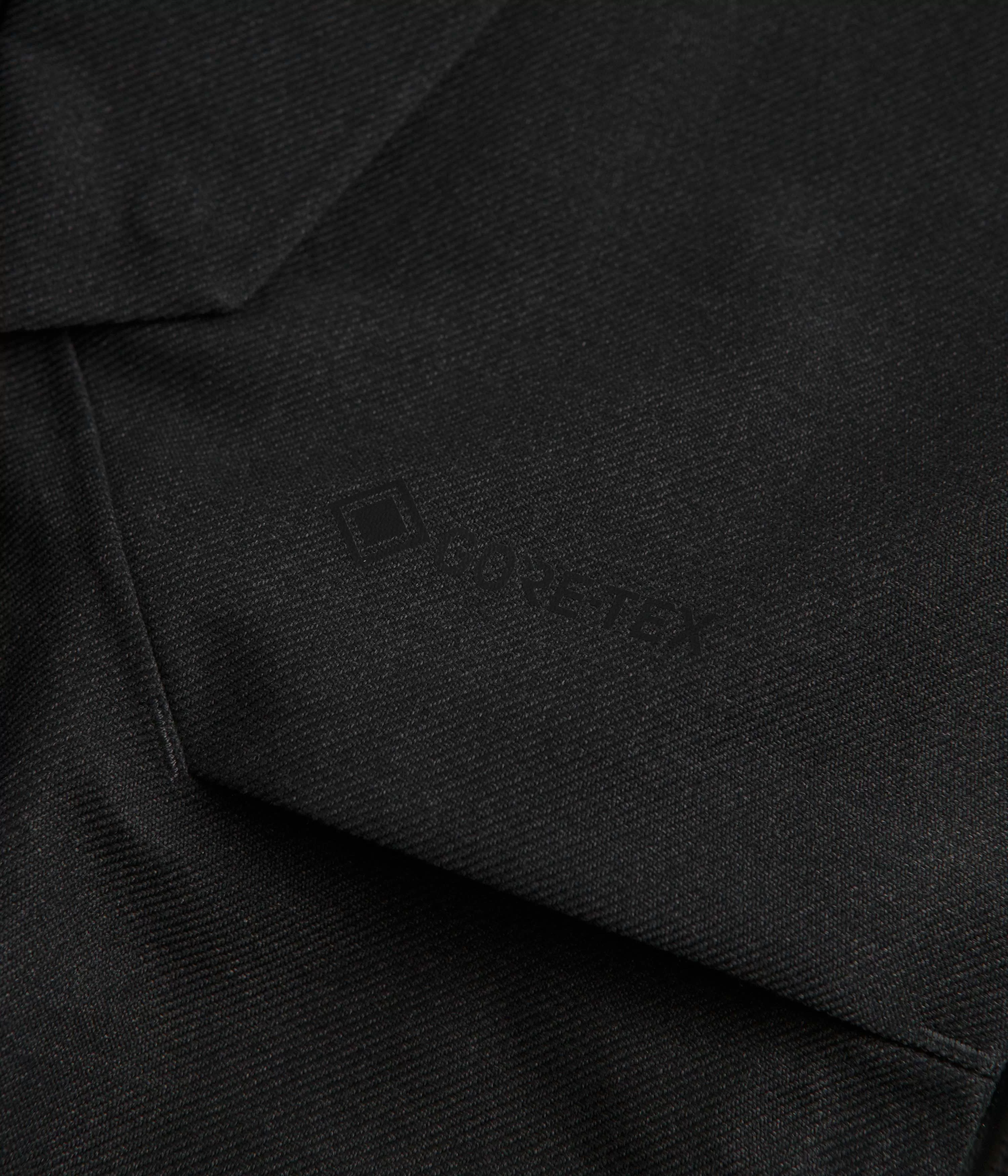 Norse Projects Textured Twill Gore-Tex 3L Stand Collar Jacket - Charcoal Grey