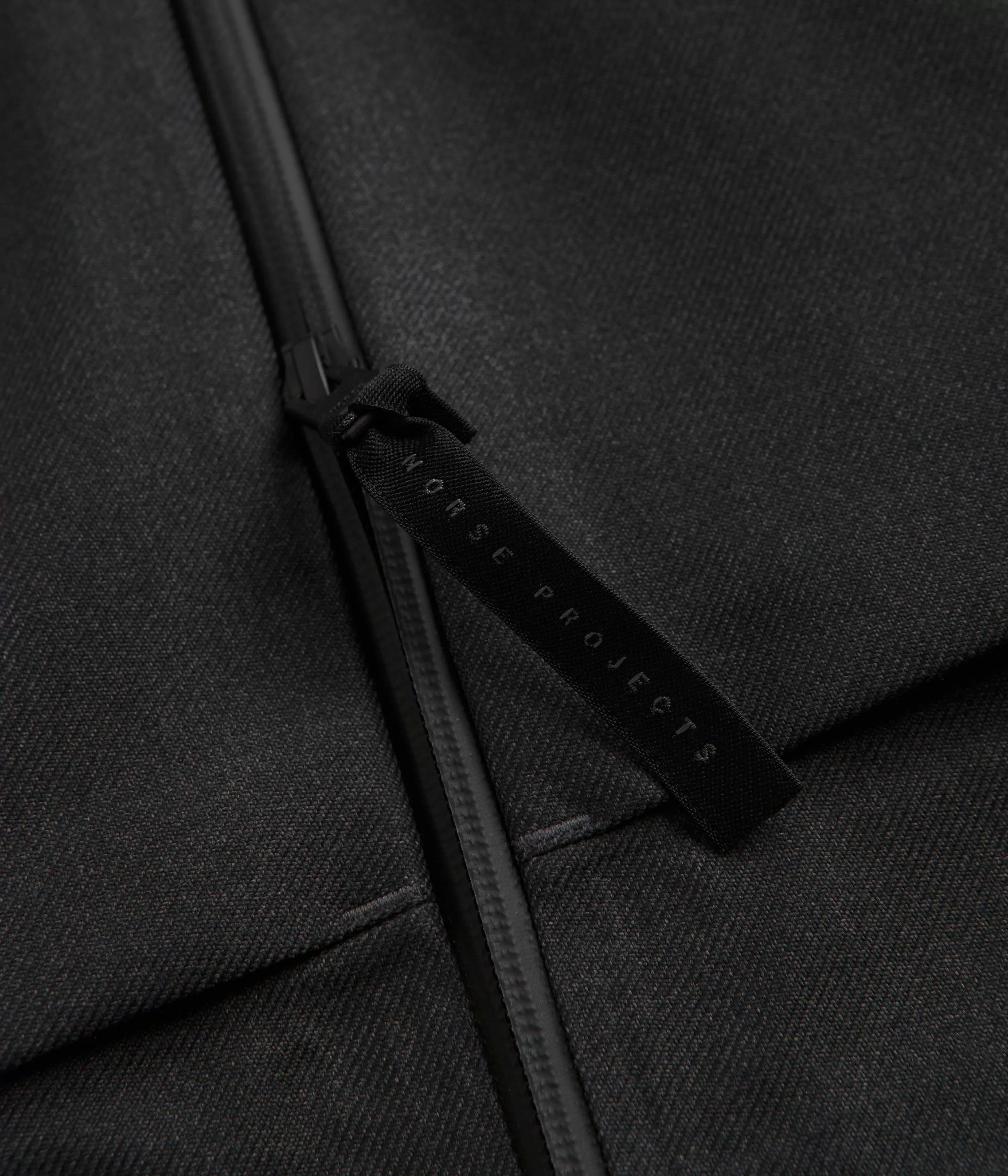 Norse Projects Textured Twill Gore-Tex 3L Stand Collar Jacket - Charcoal Grey