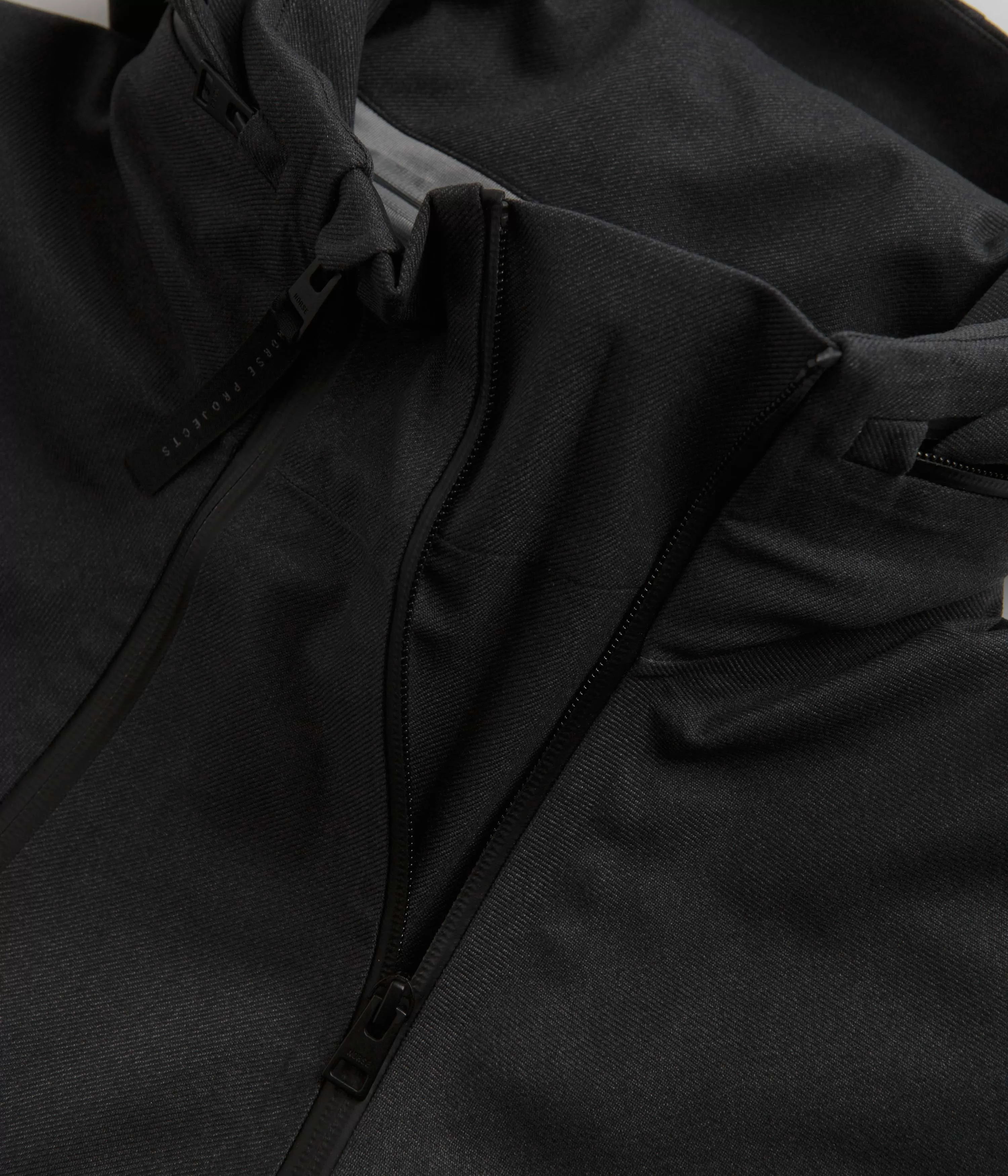 Norse Projects Textured Twill Gore-Tex 3L Stand Collar Jacket - Charcoal Grey