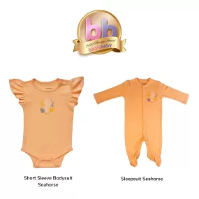 Organic Baby Short Sleeve Bodysuit & Sleepsuit Bundle