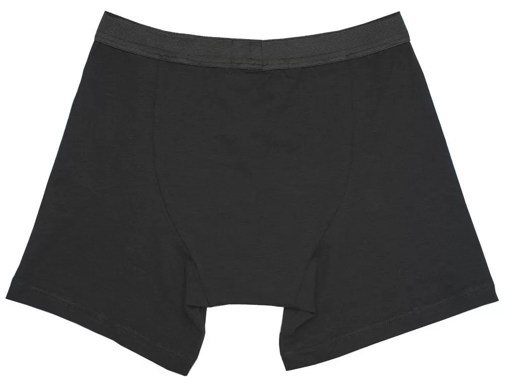 Organic Bamboo Jersey Boxer-Short in Black