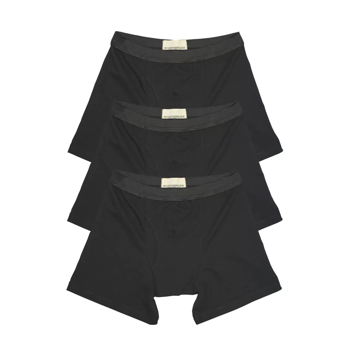 Organic Bamboo Jersey Boxer-Short in Black