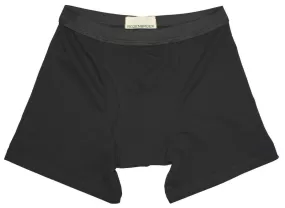 Organic Bamboo Jersey Boxer-Short in Black