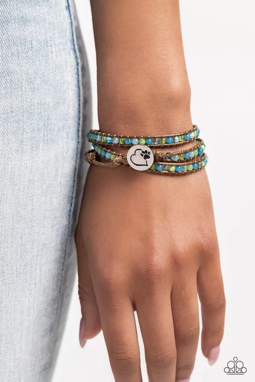 Paparazzi PAW-sitive Thinking Blue Bracelet