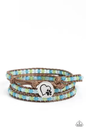 Paparazzi PAW-sitive Thinking Blue Bracelet