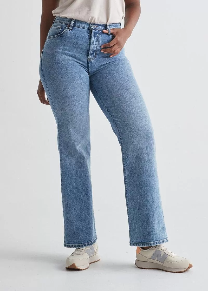 Performance Denim Wide Leg in Vintage Blue