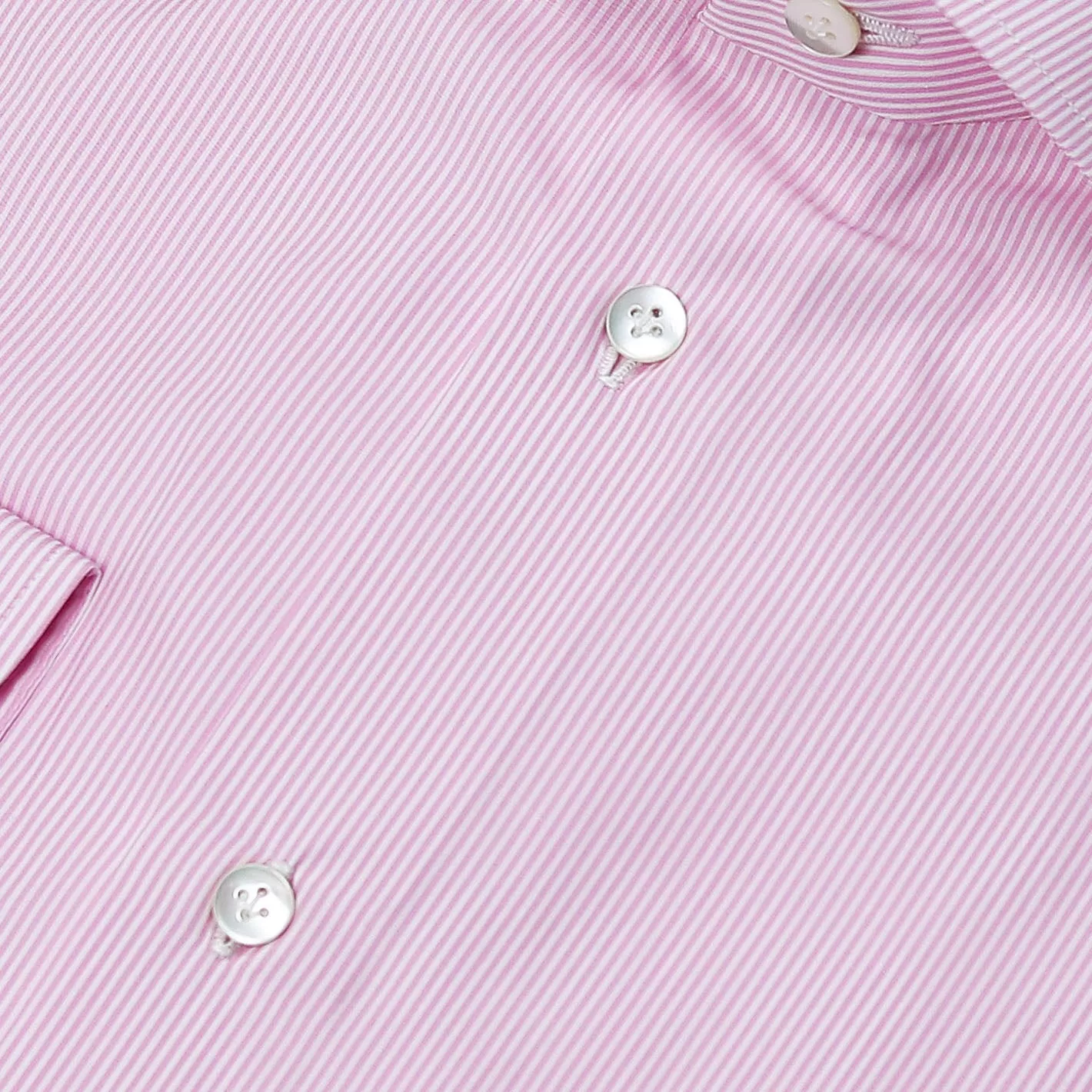 Pink Striped Semi-cutaway Shirt