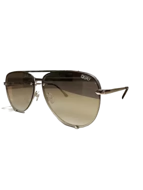 QUAY Metallic High Key Rimless Aviator Sunglasses One Size