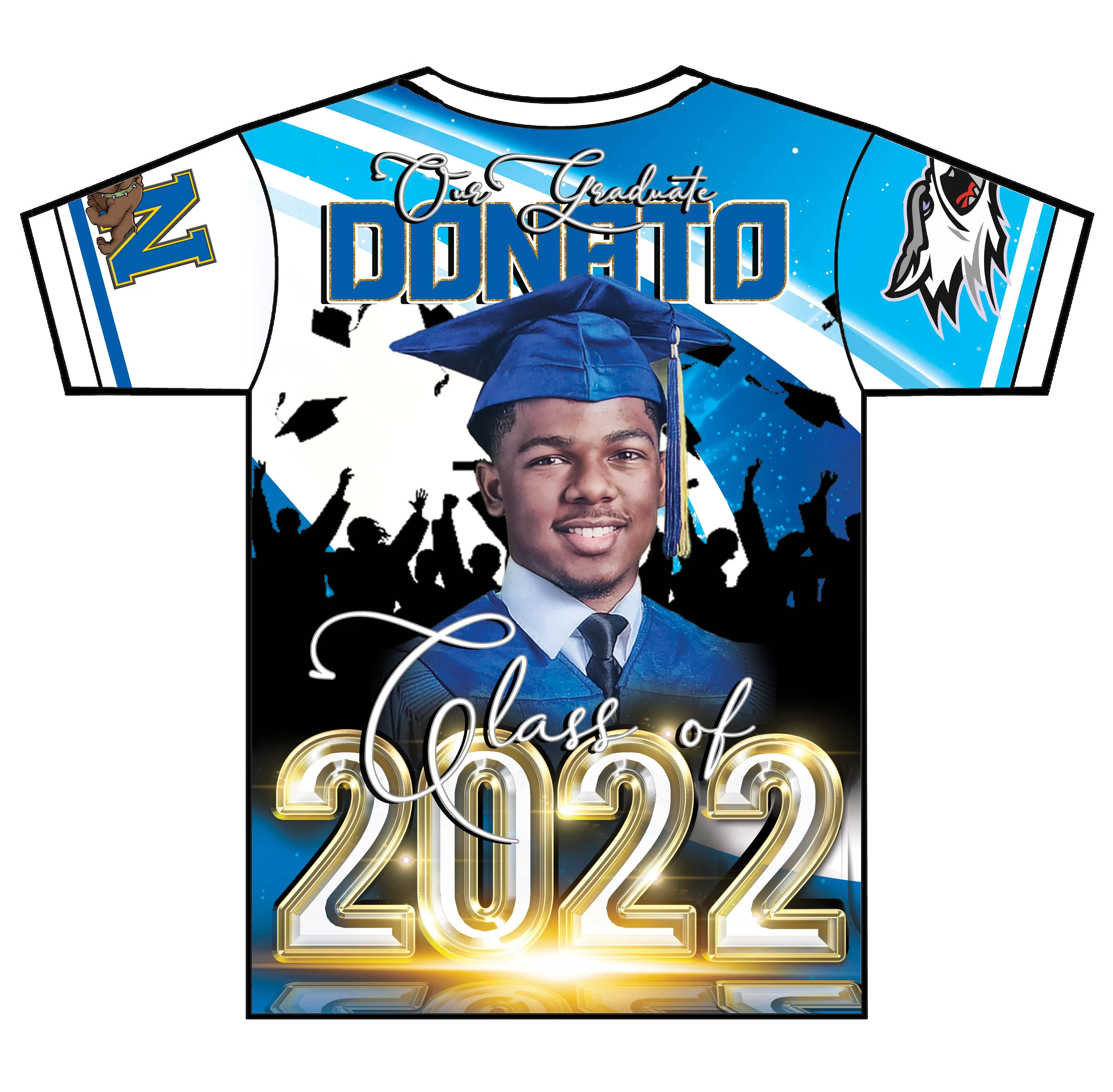 "Donato" Custom Designed Graduation 3D shirt