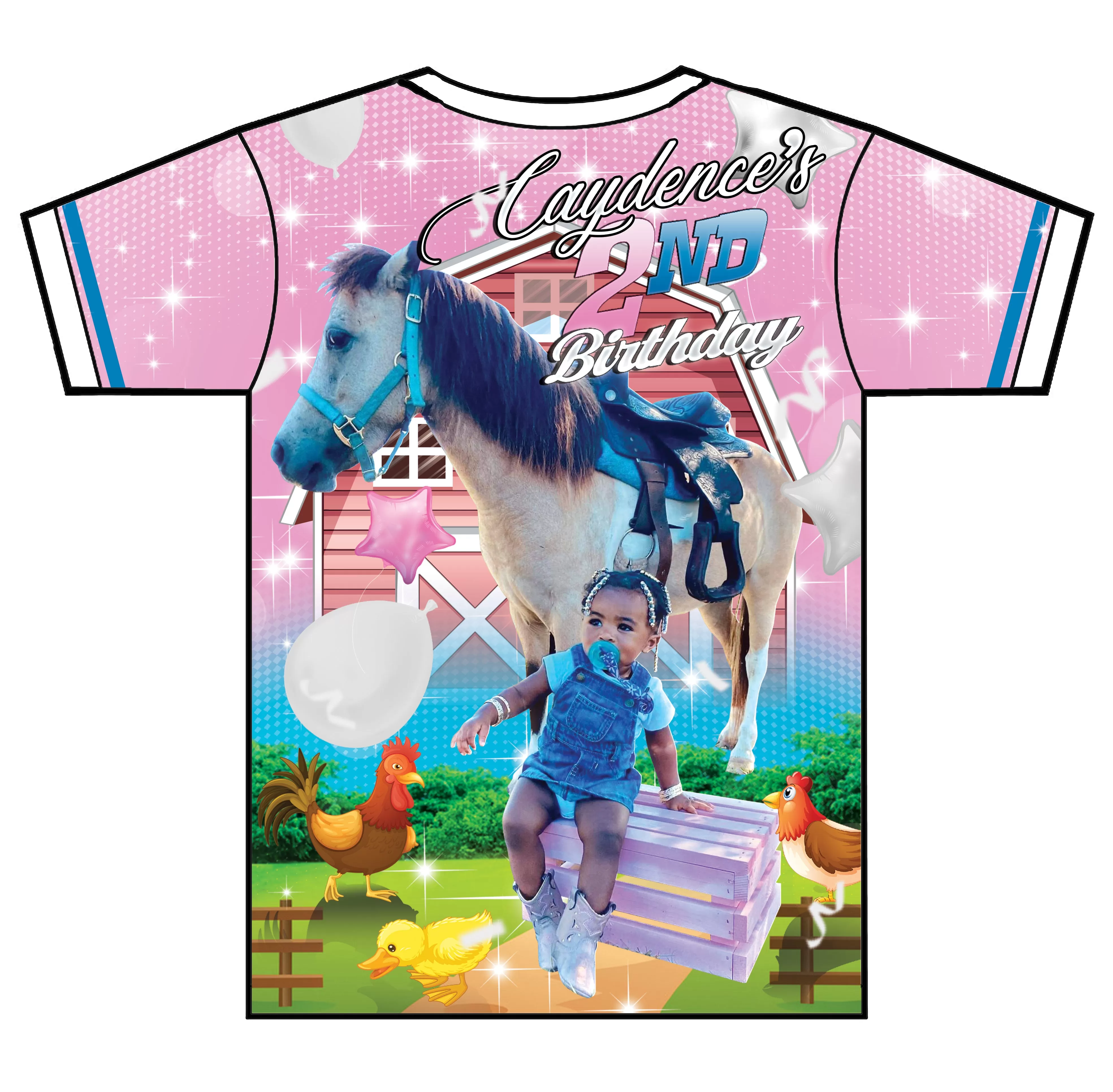 "Farm House" Custom Designed Birthday 3D shirt