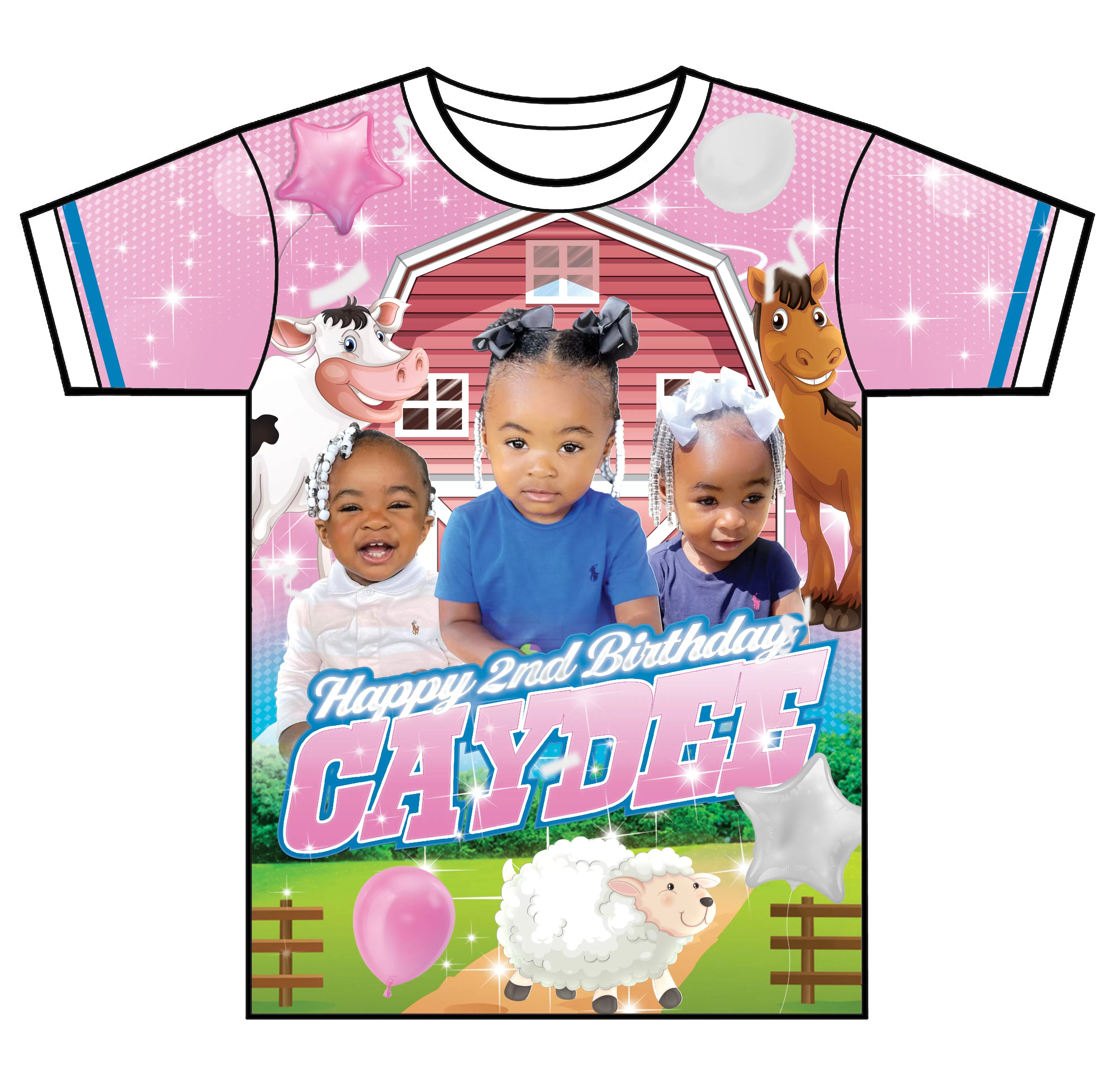 "Farm House" Custom Designed Birthday 3D shirt