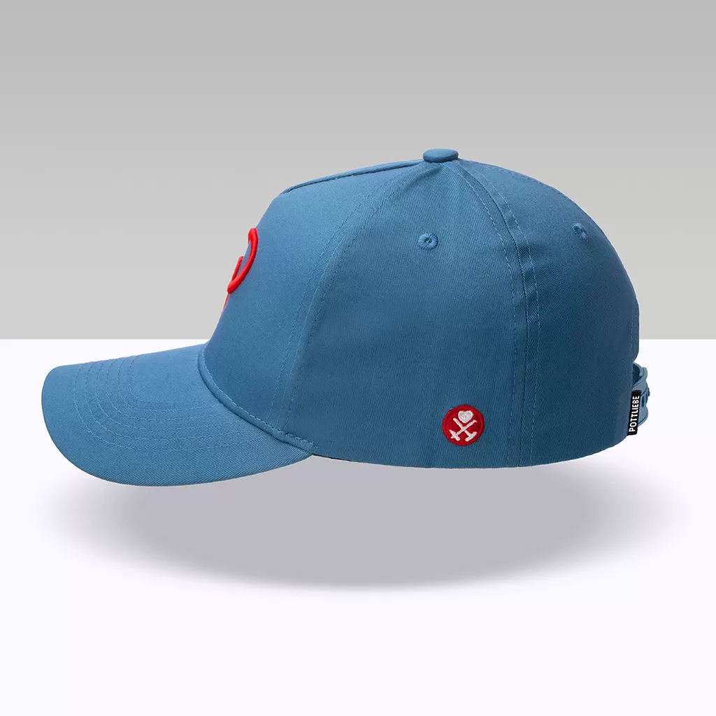 "P" Basecap - Blau Rot