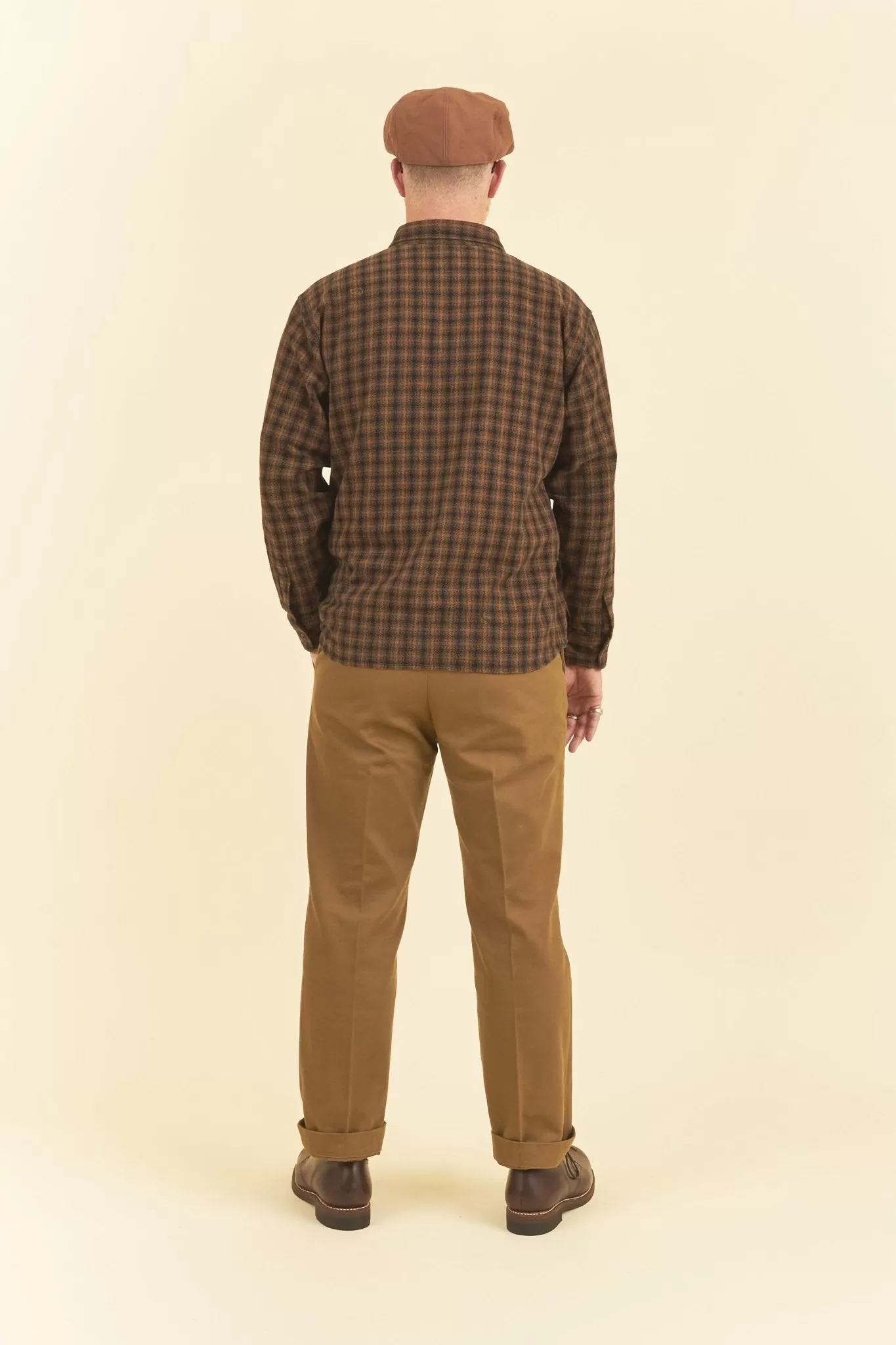 Rats Amundsen Cotton Check Shirt - Brown