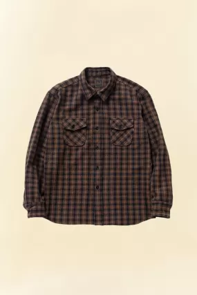 Rats Amundsen Cotton Check Shirt - Brown