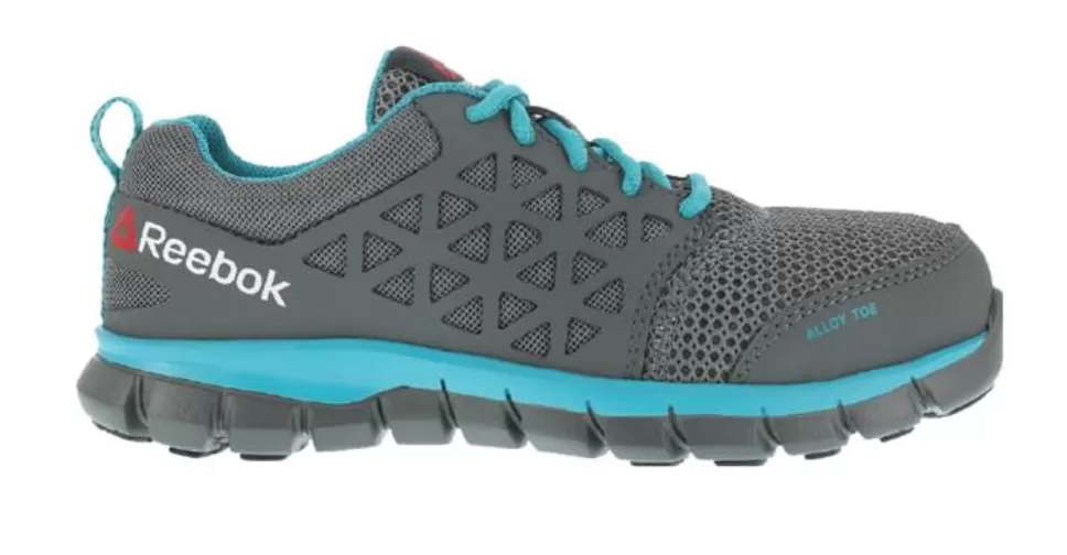 'Reebok' Women's Sublite Cushion ESD SR Alloy Toe - Grey / Turquoise