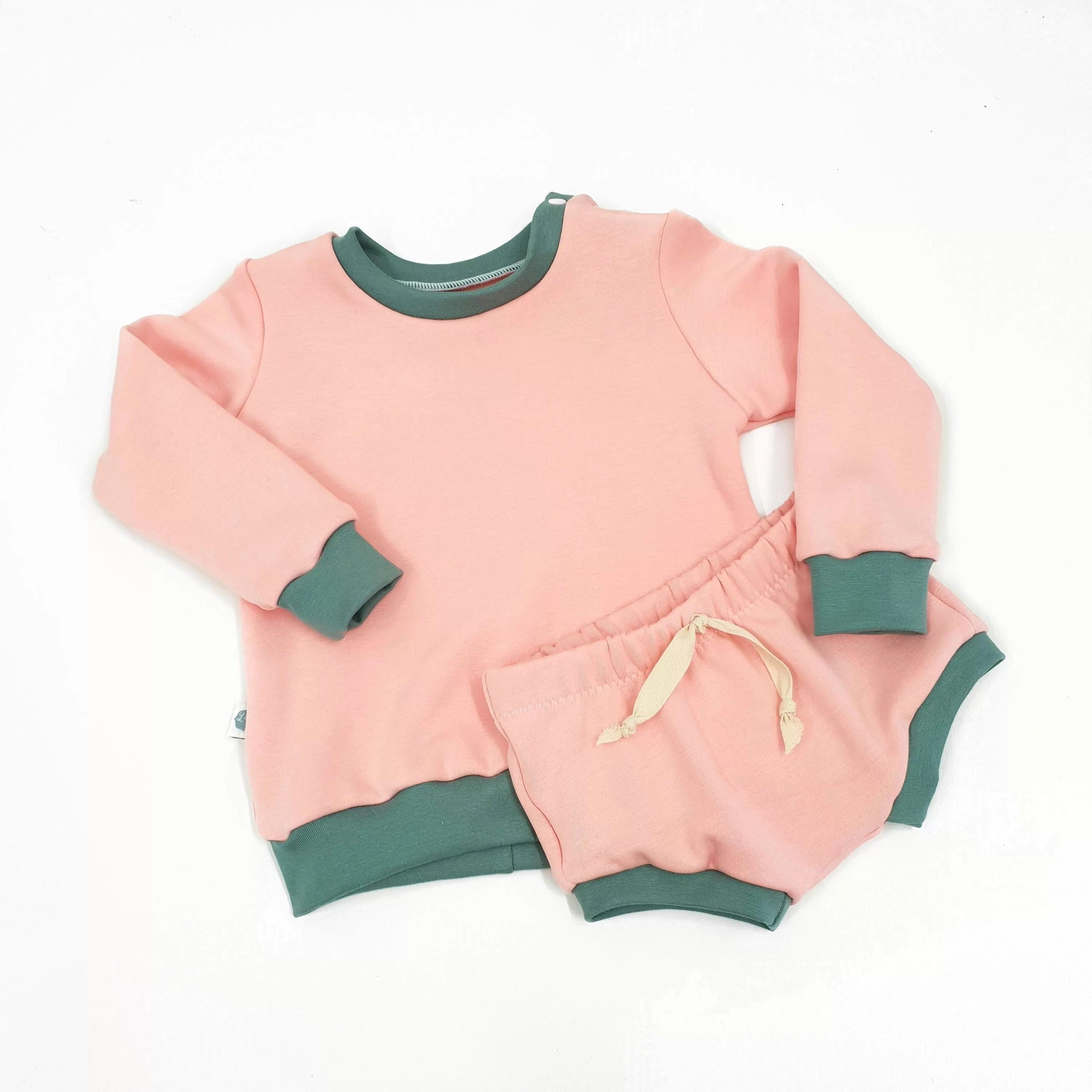 RETRO Colourblok Pink Sweatshirt