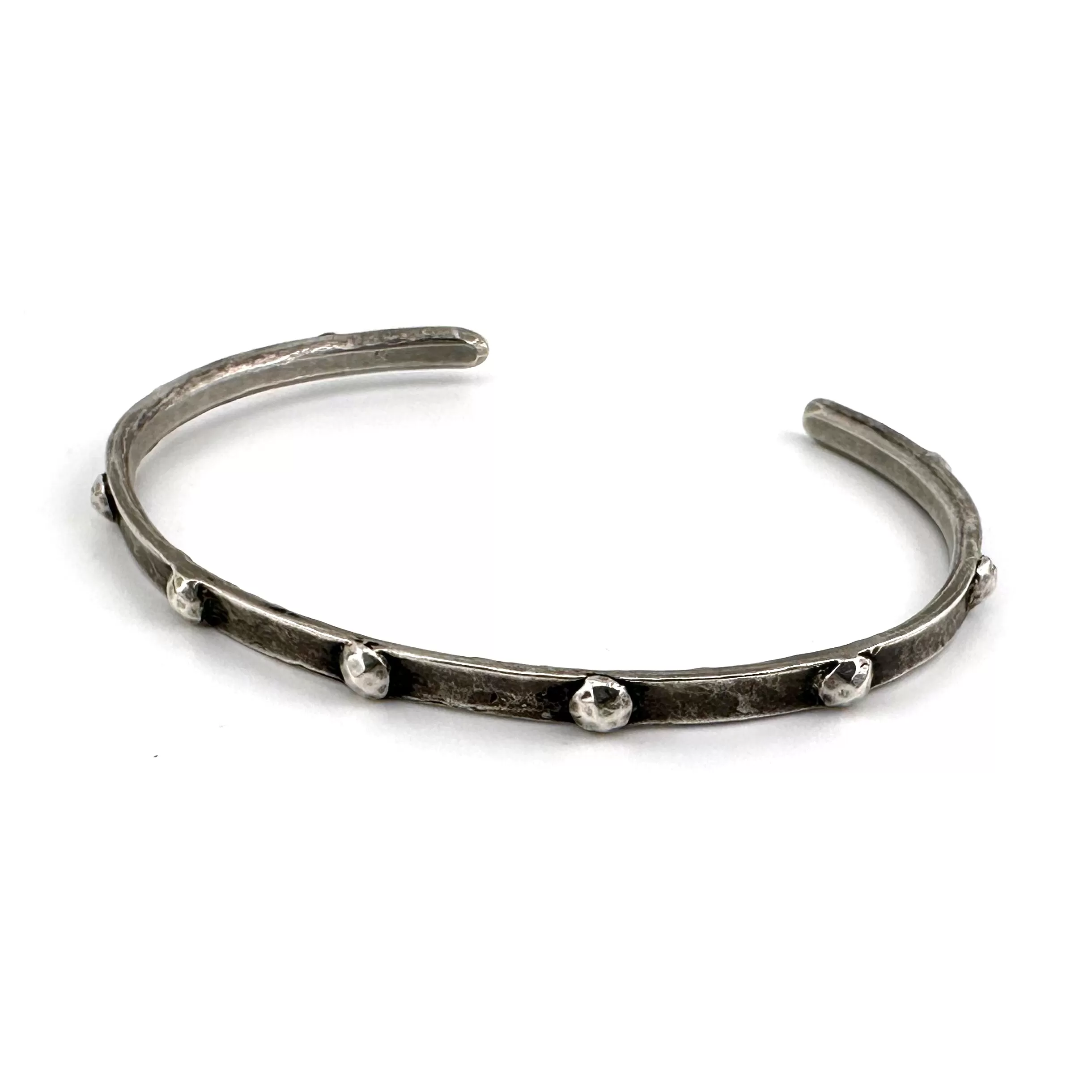 RIVETED Cuff Bracelet - Silver