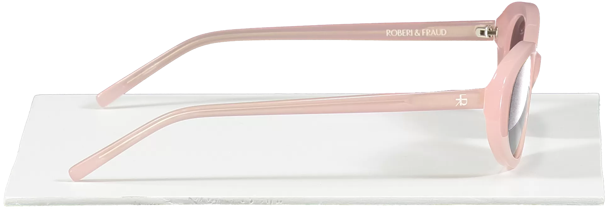 Roberi & Fraud Light Pink Betty Tinted Lens Oval Sunglasses