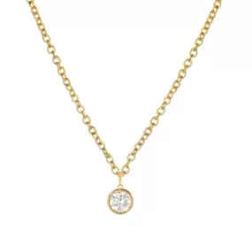 Round Diamond Pendant Necklace